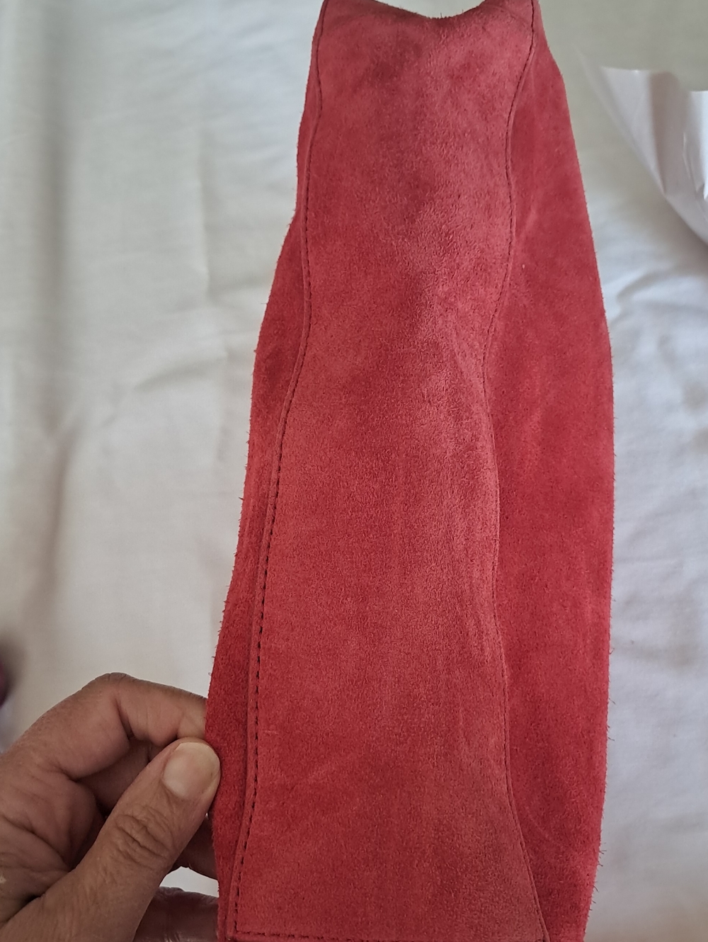 J. Crew Red Suede Shoulder Bag - Picture 12 of 16